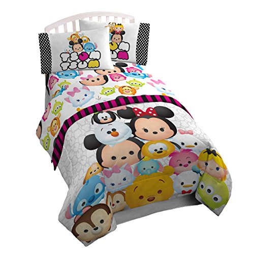 Disney Tsum Tsum "Faces" Soft 3 Piece Sheet Set, Twin