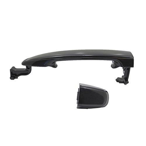 ADVANCE IGNITION Rear Left or Rear Right without Keyhole Outside Door Handle Non Painted Black Compatible with Toyota 04-12 Sienna Tacoma 2004 2005 2006 2007 2008 2009 2010 2011 2012
