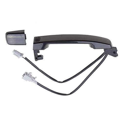 ADVANCE IGNITION Front Right Passenger Exterior Outside Door Handle Compatible with Nissan 07-13 Altima 2.5L 3.5L Smooth Black 2007 2008 2009 2010 2011 2012 2013