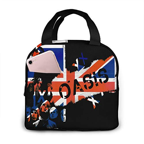 Portable Insulated Lunch Bag Black Oasis Band Lunch Box Handbag Snack Dinner Tote School Work Picnic Thermal Carrying Gourmet Lunch Container Organizer Outdoor Portable Insulated Lunch Bag Black Oasis Band Lunch Box Handbag Snack Dinner Tote School Work Picnic Thermal Carrying Gourmet Lunch Container Organizer Outdoor