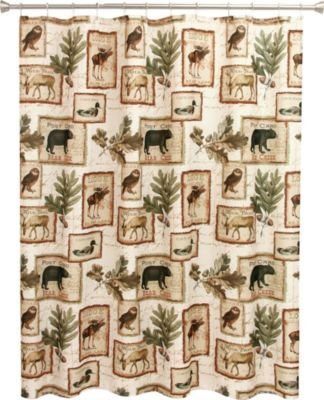 Bacova Guild Lodge Memories Shower Curtain