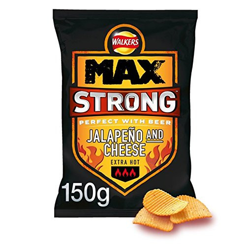 Walkers Max Strong Jalepeno  and  Cheese 150g