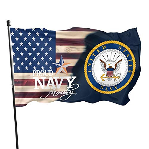 Juhucc Us Navy Flag 3x5 Ft American Flag Outdoor Banner Family Banner Garden Banner