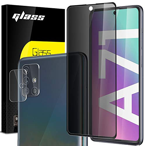 Anbzsign -2 Pack- Camera Lens Protector and -2 Pack- Privacy Screen Protector for Galaxy A71 Galaxy A71 5G -Super Clear- Anti-Spy 9H Hardness Tempered Glass Anbzsign -2 Pack- Camera Lens Protector and -2 Pack- Privacy Screen Protector for Galaxy A71 Galaxy A71 5G -Super Clear- Anti-Spy 9H Hardness Tempered Glass