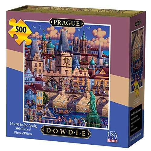 Prague Jigsaw Puzzle - 500 Pieces  by Dowdle Folk Art  16 inch x 20 inch