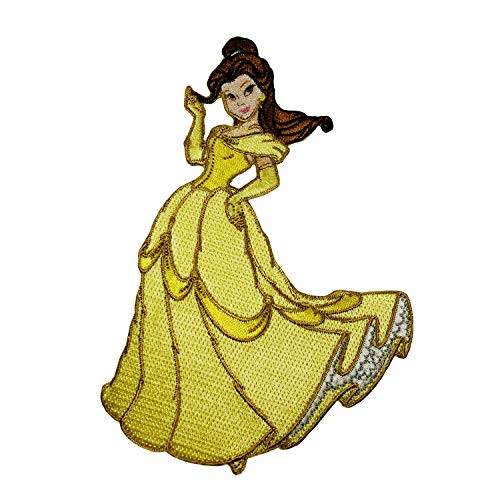 Disney Princess Belle Patch Beauty and The Beast Embroidered Iron On Applique