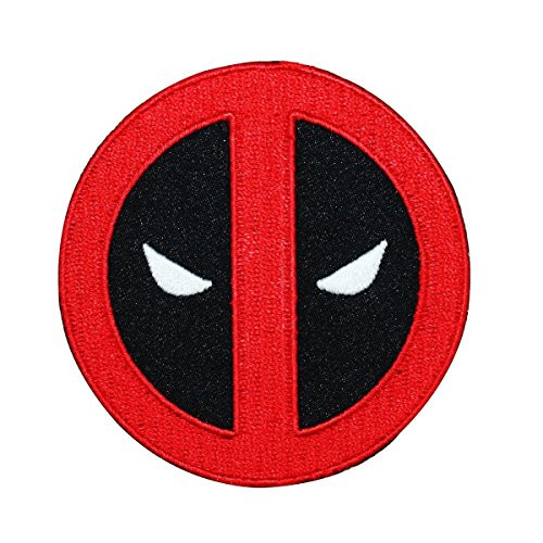 Deadpool Logo IronOn Patch Marvel Comics Hero Costume Craft Accessory Applique