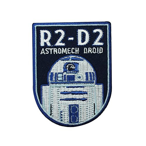 Disney Star Wars Retro R2-D2 Astomech Droid Patch Officially Licensed Applique Disney Star Wars Retro R2-D2 Astomech Droid Patch Officially Licensed Applique