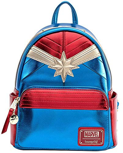 Loungefly Marvel Captain Marvel Classic Cosplay Womens Double Strap Shoulder Bag Purse