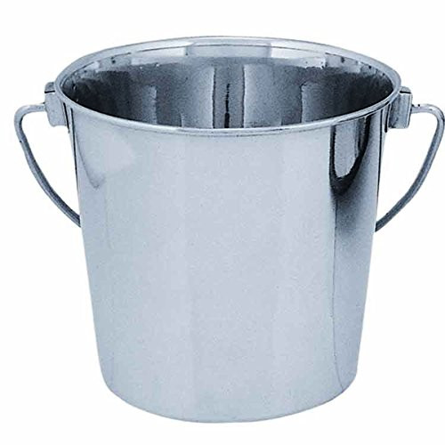 QT Dog Round Stainless Steel Bucket  4 Quart