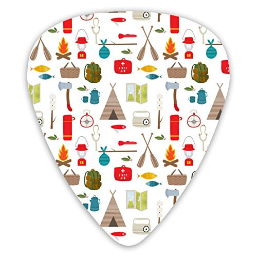 Guitar Bass Picks Grip for electric guitar  acoustic guitar  Ukulele  mandolin Medium Camping Supplies -12 Pack-