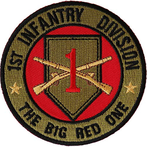 1st Infantry Division Patch The Big Red One - by Ivamis Trading - 3x3 inch - Embroidered Iron on Patch 1st Infantry Division Patch The Big Red One - by Ivamis Trading - 3x3 inch - Embroidered Iron on Patch