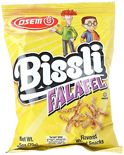 Osem Bissli Falafel Flavored Crunchy Wheat Snack -No Food Coloring or Preservatives  2.5 Ounce Bag