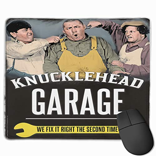 The Three Stooges Mouse Pad with Stitched Edge  Premium-Textured Mouse Mat  Non-Slip Rubber Base Mousepad for Laptop  Computer  and  Pc