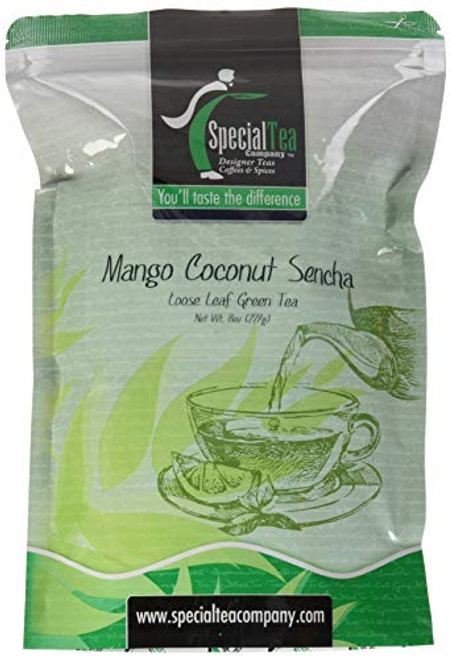Special Tea Loose leaf Green Tea  Mango Coconut Sencha  8 Ounce Special Tea Loose leaf Green Tea  Mango Coconut Sencha  8 Ounce