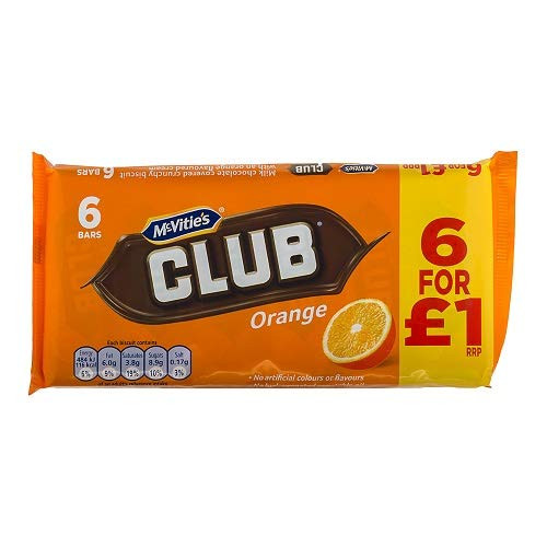 McVities Club Orange 6pk -Pack of 6-