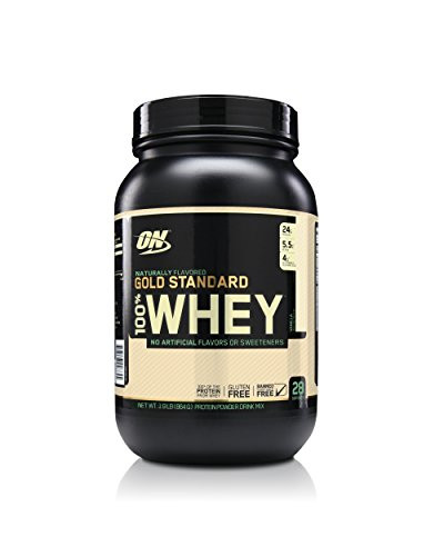 OPTIMUM NUTRITION GOLD STANDARD 100% Whey Protein Powder, Naturally Flavored Vanilla, 0.86 kg