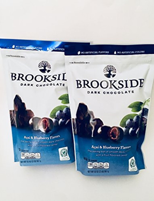Brookside Dark Chocolate Acai and Blueberry Flavors Candy, 32-Ounce Bag (Pack of 2) Brookside Dark Chocolate Acai and Blueberry Flavors Candy, 32-Ounce Bag (Pack of 2)