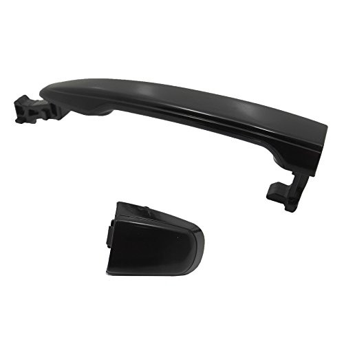 CF Advance Compatible with 04-12 Toyota Sienna Tacoma Front Right without Keyhole Outside Door Handle Non Painted Black 2004 2005 2006 2007 2008 2009 2010 2011 2012
