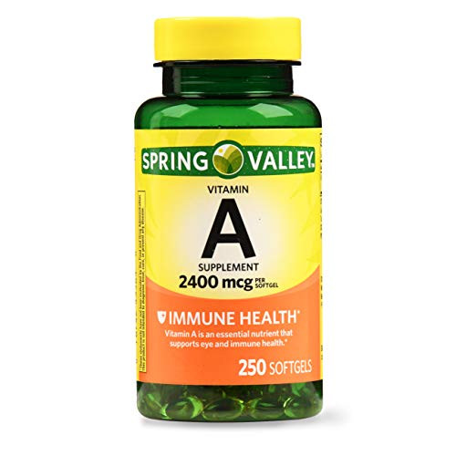 Spring Valley Vitamin A Softgels  2400mcg  250 Count