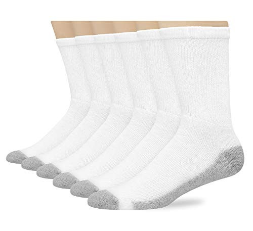 Hanes Men s 6-Pack Cushion Crew Socks -12-14   Shoe  13-15-