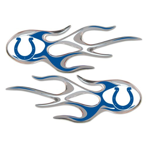 NFL Indianapolis Colts Micro Flame Decal  2-Pack