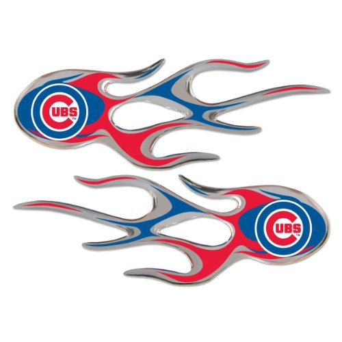 MLB Chicago Cubs Micro Flame Graphics Decal -Pack of 2-