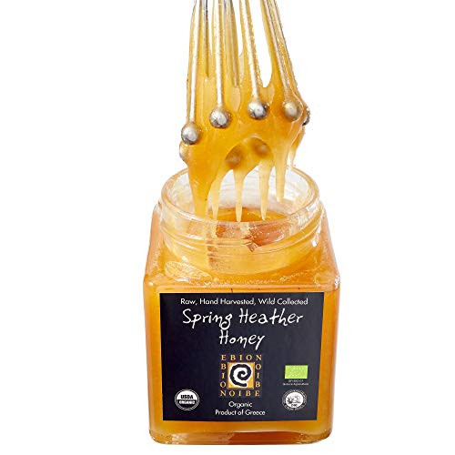 Wild Raw Organic Greek Honey from the Pindus Mtns -Spring Heather-
