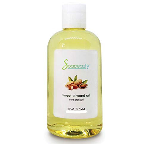 SWEET ALMOND OIL Organic Cold Pressed Unrefined - 100 percent  Pure Natural Available in Bulk - Carrier for Essential Oils  Moisturizer for Skin  Face  and  Hair  Soap Making - Sizes 4OZ to 1 GALLON - -8 OZ- SWEET ALMOND OIL Organic Cold Pressed Unrefined - 100 percent  Pure Natural Available in Bulk - Carrier for Essential Oils  Moisturizer for Skin  Face  and  Hair  Soap Making - Sizes 4OZ to 1 GALLON - -8 OZ-