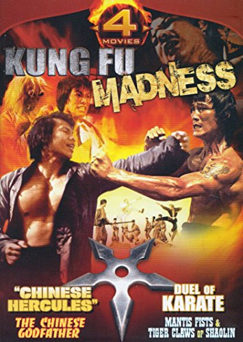 Chinese Hercules   The Chinese Godfather   Duel Of Karate   Mantis Fists and Tiger Claws of Shaolin -Kung Fu Madness 4 Movie Pack-