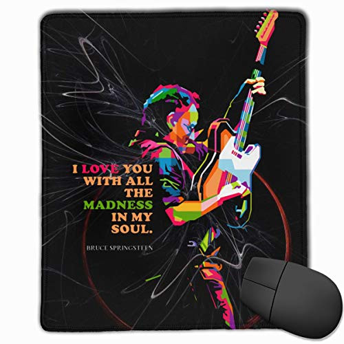 Bruce Springsteen E Street Band Office Mouse Pad Game Non-Slip Rectangle Mouse Mat -9.8x11.8in-