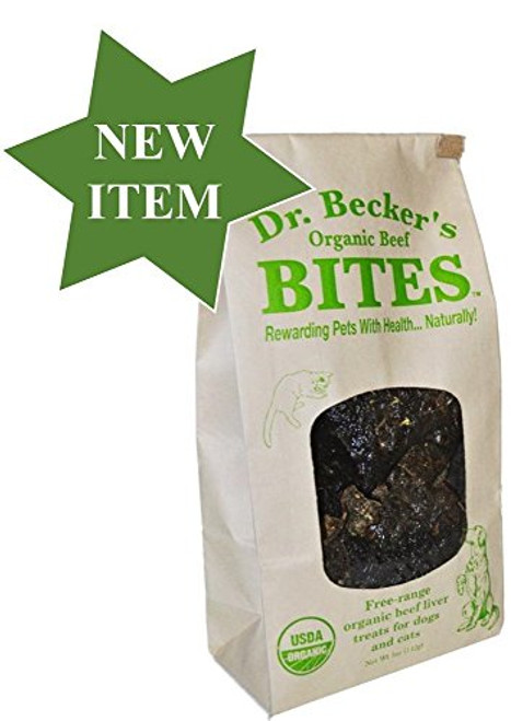 Dr. Becker s Organic Beef Bites for Dogs and Cats 5 oz Dr. Becker s Organic Beef Bites for Dogs and Cats 5 oz