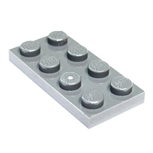 LEGO Parts and Pieces  Light Gray -Medium Stone Grey- 2x4 Plate x100