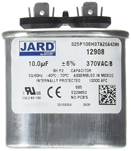 MARS - Motors  and  Armatures 12908 370V - Oval - 10 Micro-Farads Motor Run Capacitor