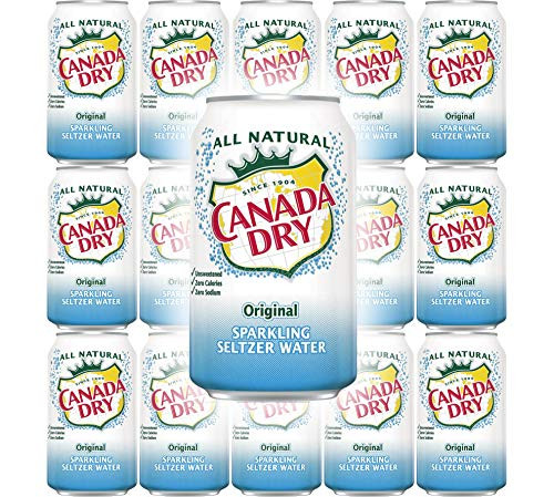 Canada Dry Original Sparkling Seltzer Water  12oz Can -Pack of 15  Total of 180 Oz-
