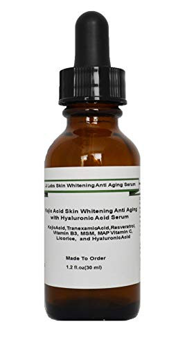 Kojic Acid Skin Brightening Anti Aging with Tranexamic Acid  Hyaluronic Acid Serum -1.2oz  Pump Dispenser-
