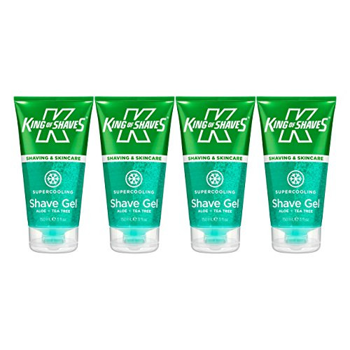 King of Shaves Supercooling Shaving Gel 5 fl.Oz   150ml -x4- QUAD-PACK