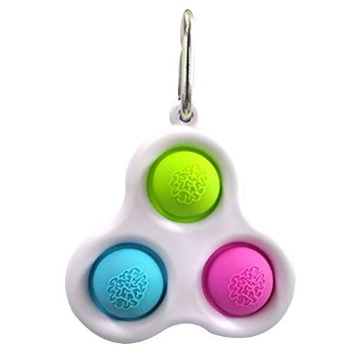 Fidget Toy  Handheld Mini Fidget Toy  Fidget Simple Dimple Toy Stress Relief Hand Toys  Stress Relief Hand Toys for Kids and Adults  Keychain Featuring Easily Attaches to Keys  Purse  Backpack -B-