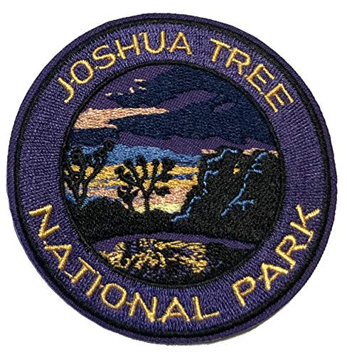 Explore Joshua Tree 3 inch Embroidered Patch Iron-on or Sew-on Nature Outdoor Adventure National Park Explorer Souvenir Travel Vacation Series Emblem Badge DIY Appliques Application Fabric Patches