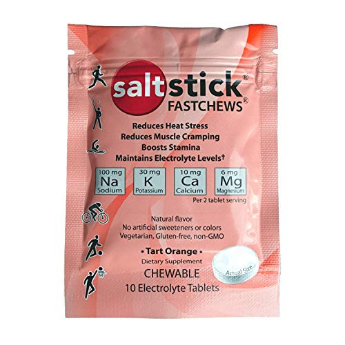 SaltStick Fastchews  Electrolyte Replacement Tablets for Rehydration  Exercise Recovery  Youth  and  Adult Athletes  Hiking  Sports Recovery  10ct Variety 4-Pack