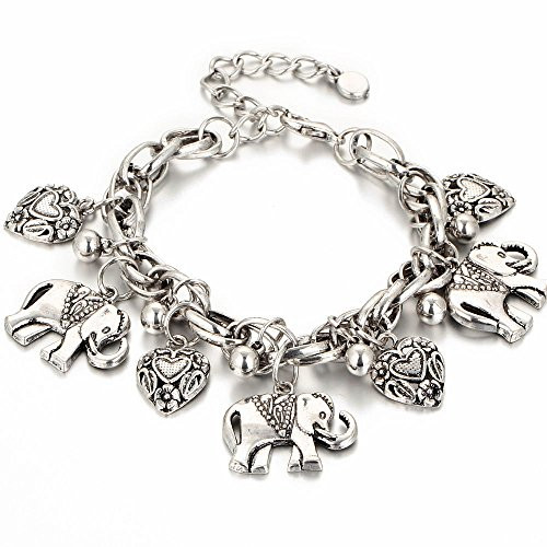 Ransopakul Elephant Heart Chain Anklet Ankle Bracelet Barefoot Sandal Beach Foot Jewelry Ransopakul Elephant Heart Chain Anklet Ankle Bracelet Barefoot Sandal Beach Foot Jewelry