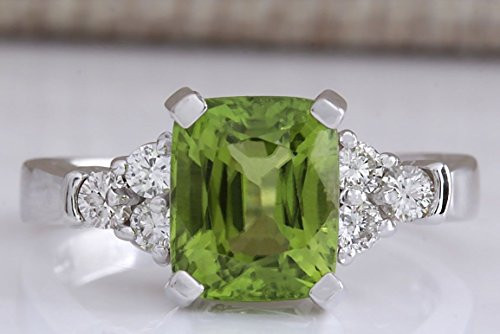 Paweenaso Ransopakul Elegant Women 925 Sterling Silver Peridot Ring Wedding Engagement Gifts Jewelry -8-