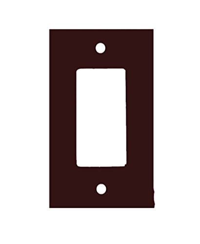Trendy Accessories Seal Brown Solid Color Background 1 Gang Decorator Dimmer Wall Plate -2.94 x 4.69in-