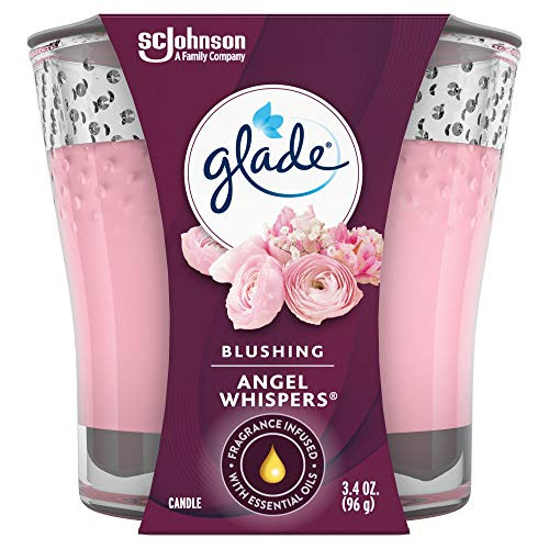 Glade Candle Jar  Air Freshener  Angel Whispers  3.4 Oz
