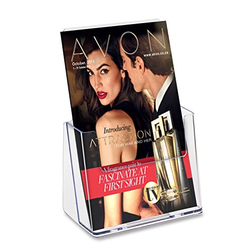 Source One Premium Counter Top BiFold 6-Inch Wide Acrylic Brochure Holder (S1-CT-BI) (6 Pack)