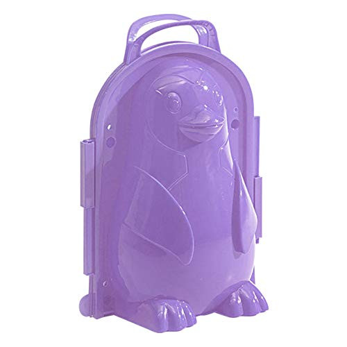 Lovely Animals Snowball Maker Clip Tool Kids Fun Toys for Winter Snowball Fight Outdoor Games - Cartoon Penguin  Bear  Cat  Old Man Shaped Snow Playing Sand Mold 3D DIY Snow Ball Makers Kits -D-