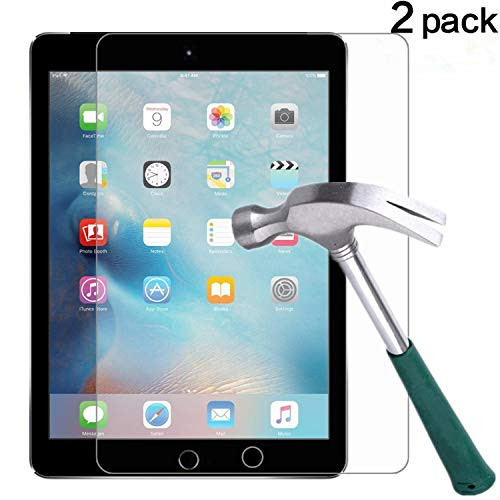 New iPad Pro 12.9 (2017) / iPad Pro 12.9 Screen Protector [2-Pack],TANTEK Tempered Glass/Bubble-Free/Anti-Scratch Screen Protector for 12.9-inch iPad Pro (2015/2017 Model)