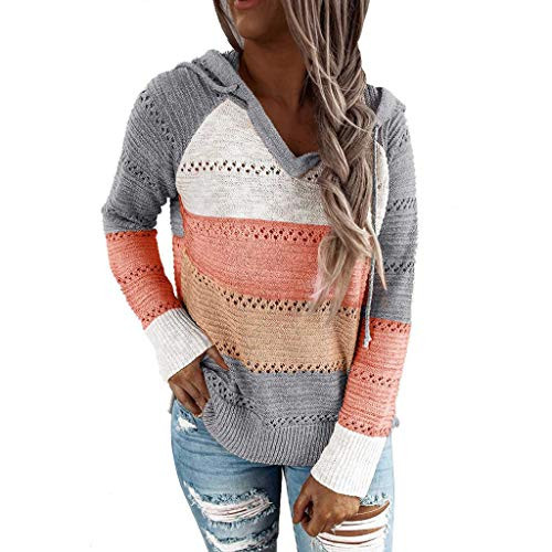 AODONG Pullover Sweater for Women Turtleneck Pullover Oversized Long Sleeve Tops Drop Shoulder Ribbed Sweaters Lightweight Solid Jumper Orange