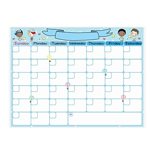 Gallity Magnetic Dry Erase Refrigerator Calendar  Monthly Calendar Whiteboard  Family Notepad Shopping List Kitchen Planner Grocery List Magnet Pad Reusable Board for Wall Home