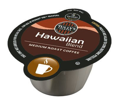 Tullys Hawaiian Blend Coffee Keurig Vue Portion Packs, 16 Count
